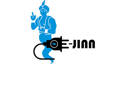 "Unveiling the Future of Shopping: The e-jinn Logo"