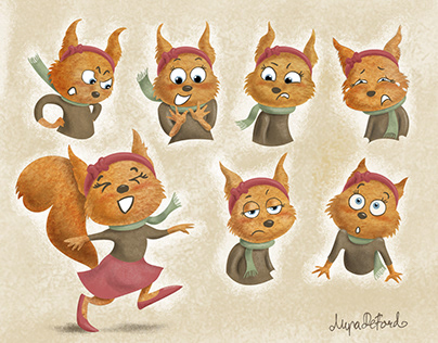 Expression Study for Shirl the Squirrel