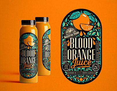 Orange Juice Label Design