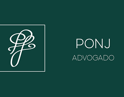 PONJ Advogado - Logotipo e redes sociais