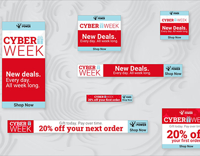 Cyber Week Sale Display Ads