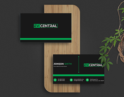 Creative minimalist Business card design