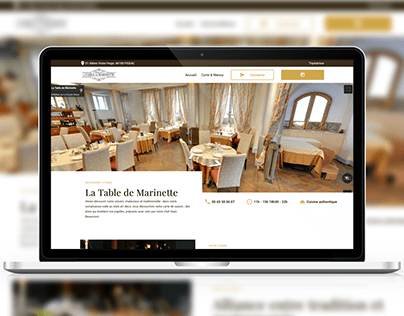 French restaurant website