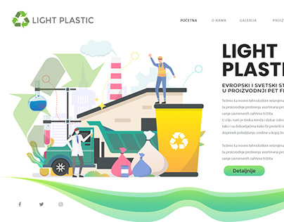 Light plastic web design solution
