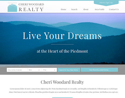 Cheri Woodard Realty Homepage (WIP)