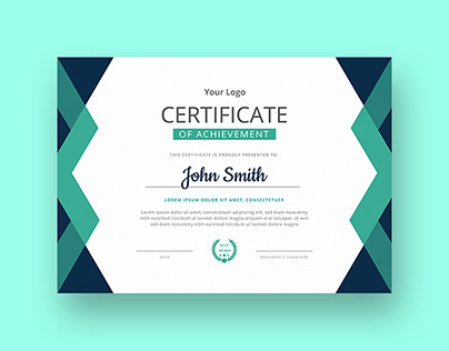 Certificate of achievement template,