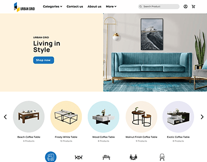 Urban Grid (E-commerce) Homepage