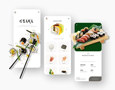 UX/UI Design — Mobile App Sushi