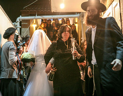 Haredi wedding in Bnei Brak, Israel