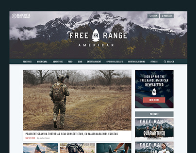Free Range American // Web Design