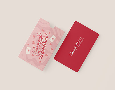 Gong cha Canada Gift Card Packaging Design