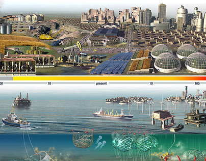 Historical and Future Ocean Ecosystems Infographics