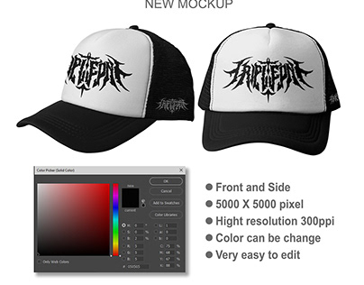 MOCKUP TRUCKER HAT ( FRONT AND SIDE )