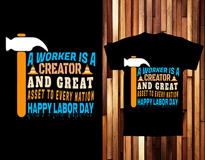 Labor Day T Shirt design.