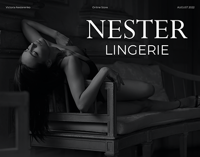 NESTER Lingerie Website Design