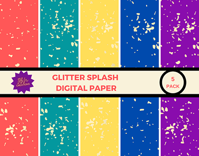 Glitter Splash - Warm Colors Paper