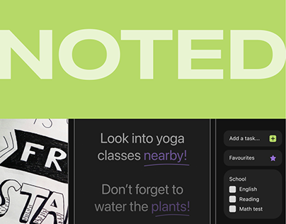 Noted - Notes App Concept