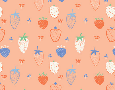 Strawberries / Surface Pattern Design