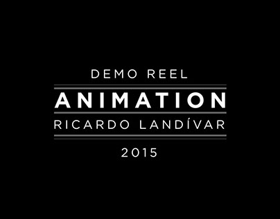Demo Reel 2015 (Animación)