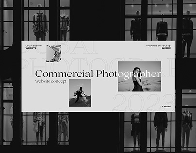 Commercial photographer website design