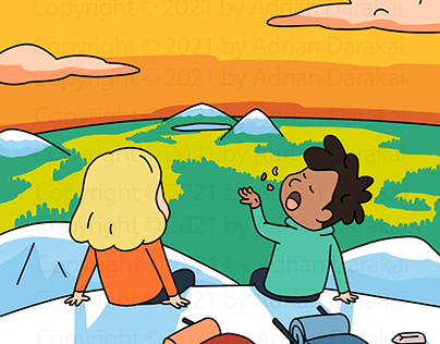 On the Alps: Children's Book