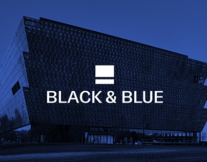 BLACK & BLUE: Exhibition Branding