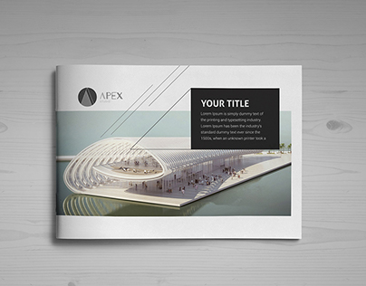Minimal Modern Black & White Architecture Brochure 
