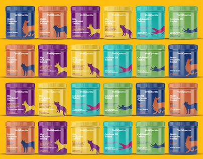 Cat and Dog Supplement Packaging Design