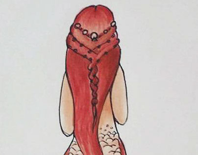 mermay - mermaid marker drawings