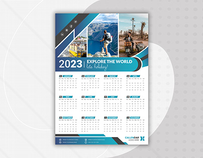 2023 Wall Calendar Design template