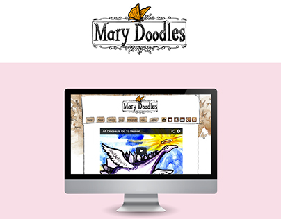 BRANDING & WEB DESIGN: Watercolor Artist Mary Doodles
