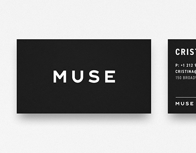 Branding for the model management agency “Muse”