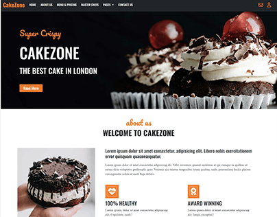 Cakezone Website Design and Development