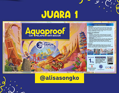 1st Winner Packaging Contest Aquaproof Design Label