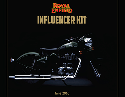 Booklet design for Royal Enfield (Influence Kit)