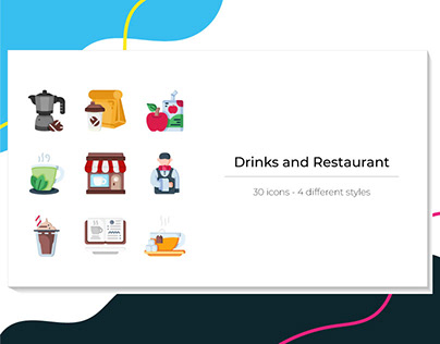 Drinks and Restaurant icons