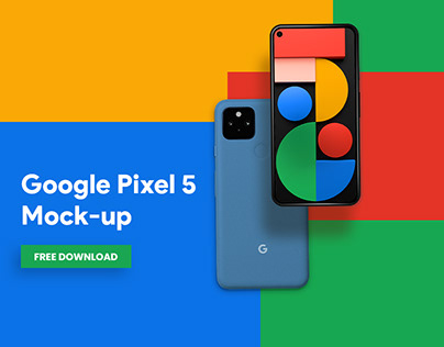 Google Pixel 5 Mockup - Free Download