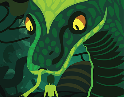 Jungle Book Kaa poster - College Project