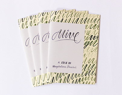 Alive—a zine about staring at the wall
