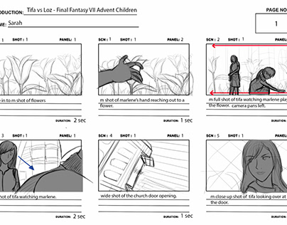 Storyboarding: Final fantasy VII Advent children