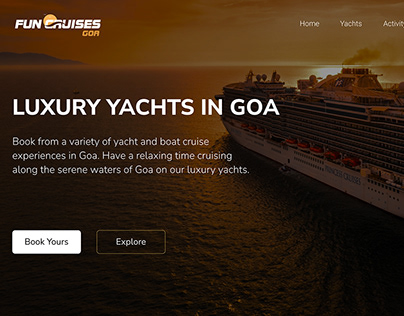 CRUISE & YACHTS SERIVICES - WEBSITE DESIGN
