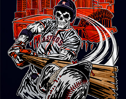 Houston Astros- Warren Lotas Inspired Illustration