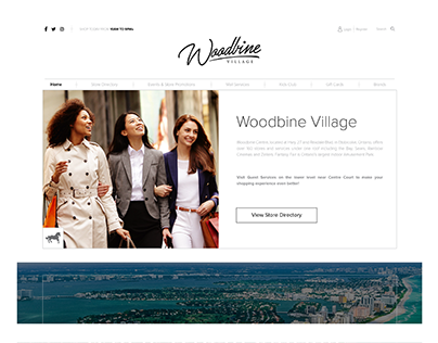 Woodbine Village Mall Website Design and Development
