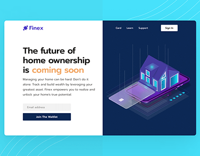 Finex - Fintech Startup Landingpage
