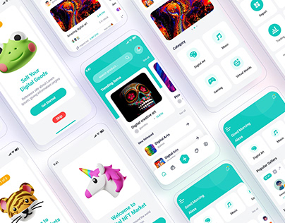 Sheza – NFT Marketplace Mobile App UI Kit