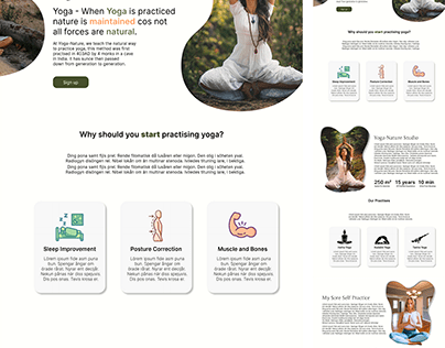 Yoga Landing page