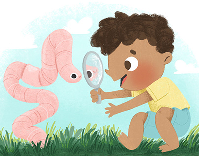 Wilbert and the Worm | Children's Book Illustration
