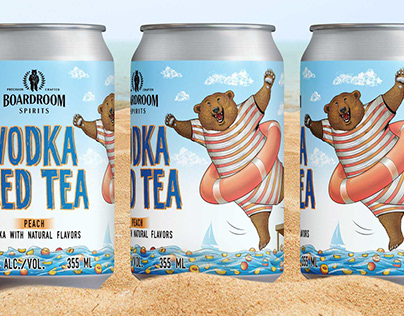 LABEL PROJECT FOR CANNED ICED TEA VODKA