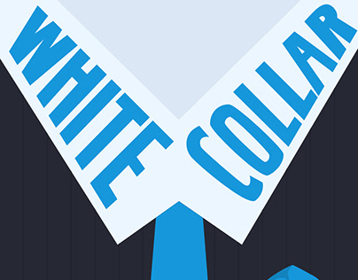 White Collar - Illustration Poster