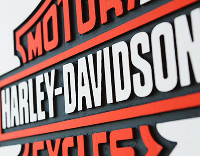 Harley-Davidson volumetric painting